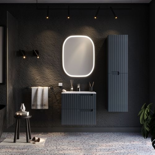 ΕΠΙΠΛΟ ΜΠΑΝΙΟ ΣΕΤ MARTIN ENZA Anthracite 60cm Λάκα MDF 18mm