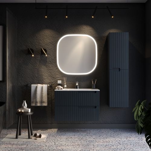 ΕΠΙΠΛΟ ΜΠΑΝΙΟ ΣΕΤ MARTIN ENZA Anthracite 80cm Λάκα MDF 18mm