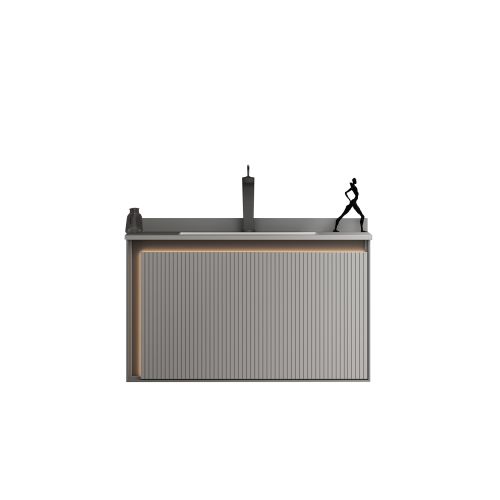 ΕΠΙΠΛΟΥ ΜΠΑΝΙΟΥ ΠΑΓΚΟΣ ΜΕ ΝΙΠΤΗΡΑ MARTIN GREYS LIGHT GREY 80cm ΚΟΝΤΡΑ ΠΛΑΚΕ ΘΑΛΑΣΣΗΣ 