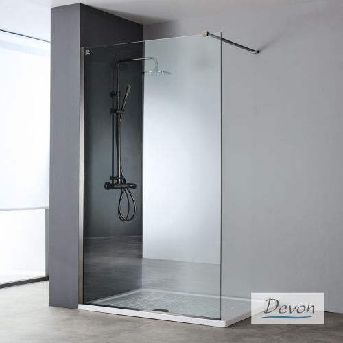 ΔΙΑΧΩΡΙΣΤΙΚΟ ΠΑΝΕΛ ΝΤΟΥΣ Devon Iwis Walk-in IW 70 C 67-69 x h 200 cm Black Brushed PVD