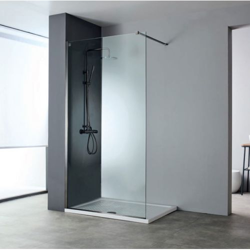 ΔΙΑΧΩΡΙΣΤΙΚΟ ΠΑΝΕΛ ΝΤΟΥΣ Devon Iwis Walk-in IW 140 C 137-139 x h 200 cm Black Brushed PVD