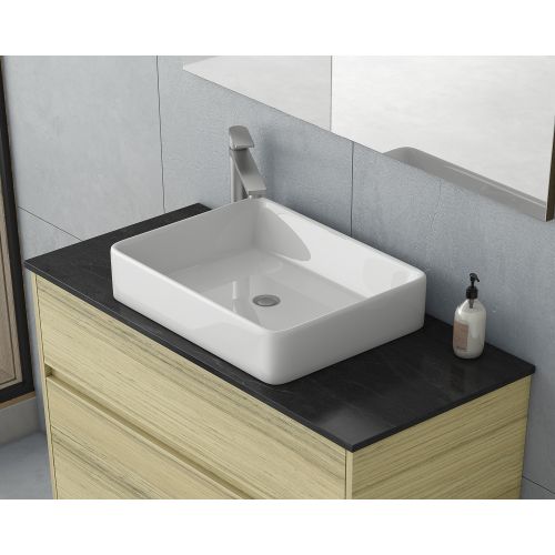 ΕΠΙΠΛΟ ΜΠΑΝΙΟΥ ΜΕ ΝΙΠΤΗΡΑ TOP ΚΑΙ ΚΑΘΡΕΠΤΗ Drop INSTINCT 100 Natural OAK TOP-1 100 cm