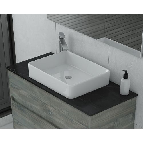 ΕΠΙΠΛΟ ΜΠΑΝΙΟΥ ΜΕ ΝΙΠΤΗΡΑ TOP ΚΑΙ ΚΑΘΡΕΠΤΗ Drop INSTINCT 100 Smoked OAK TOP-1 100 cm