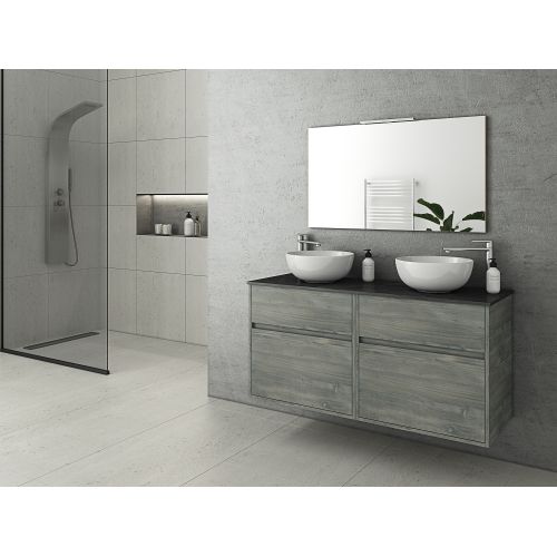 ΕΠΙΠΛΟ ΜΠΑΝΙΟΥ ΜΕ ΝΙΠΤΗΡΑ TOP ΚΑΙ ΚΑΘΡΕΠΤΗ Drop INSTINCT 125 Smoked OAK TOP-1 125 cm