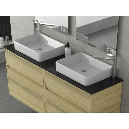 ΕΠΙΠΛΟ ΜΠΑΝΙΟΥ ΜΕ ΝΙΠΤΗΡΑ TOP ΚΑΙ ΚΑΘΡΕΠΤΗ Drop INSTINCT 150 Natural OAK TOP-1 150 cm