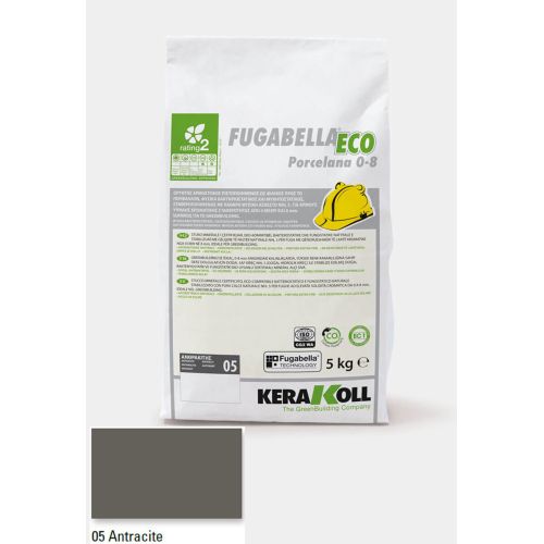 ΑΡΜΟΣΤΟΚΟΣ KERAKOLL Fugabella Eco Porcelana 0‑8 Anthracite 05 5kgr