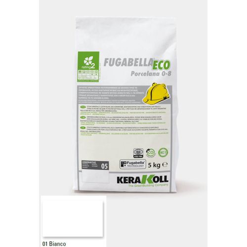 ΑΡΜΟΣΤΟΚΟΣ KERAKOLL Fugabella Eco Porcelana 0‑8 Λευκός (Bianco 01) 5kgr