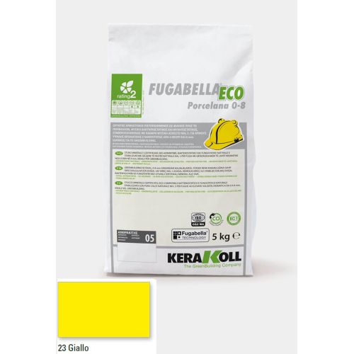 ΑΡΜΟΣΤΟΚΟΣ KERAKOLL Fugabella Eco Porcelana 0‑8 Giallo 23 5kgr