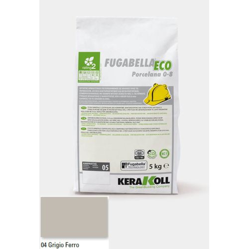 ΑΡΜΟΣΤΟΚΟΣ KERAKOLL Fugabella Eco Porcelana 0‑8 Grigio Ferro 04 5kgr
