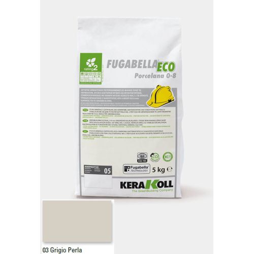 ΑΡΜΟΣΤΟΚΟΣ KERAKOLL Fugabella Eco Porcelana 0‑8 Grigio Perla 03 5kgr