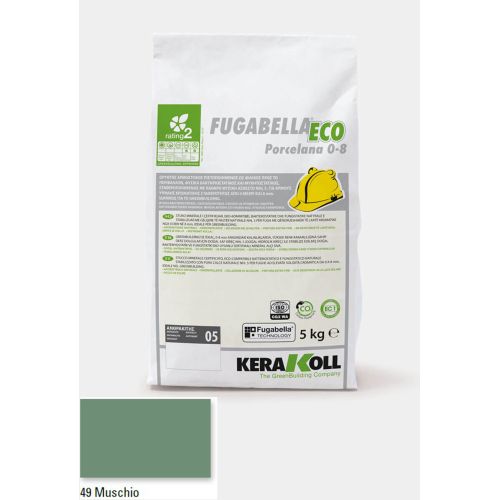 ΑΡΜΟΣΤΟΚΟΣ KERAKOLL Fugabella Eco Porcelana 0‑8 Muschio 49 5kgr