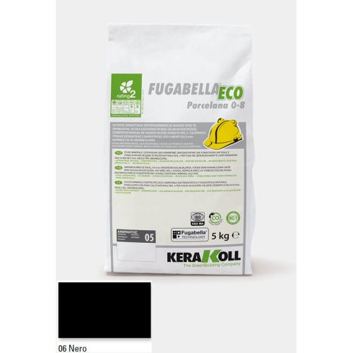 ΑΡΜΟΣΤΟΚΟΣ KERAKOLL Fugabella Eco Porcelana 0‑8 Nero 06 5kgr
