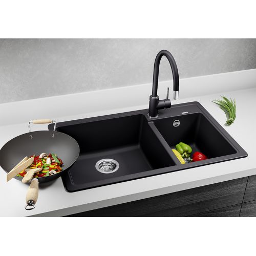 ΝΕΡΟΧΥΤΗΣ ΓΡΑΝΙΤΗ ΕΝΘΕΤΟΣ BLANCO LEGRA 8 Anthracite 78x50 cm