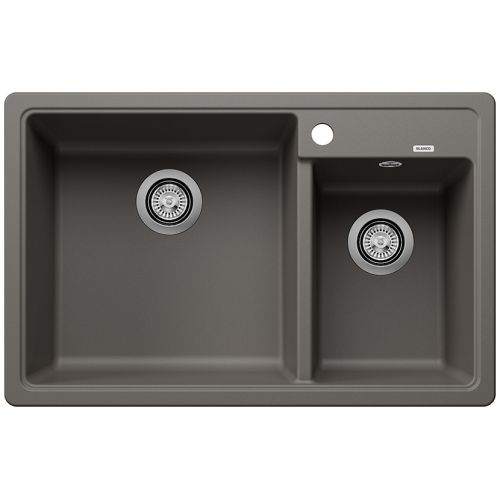 ΝΕΡΟΧΥΤΗΣ ΓΡΑΝΙΤΗ ΕΝΘΕΤΟΣ BLANCO LEGRA 8 Volcano Grey 78x50 cm