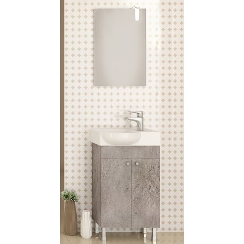 ΕΠΙΠΛΟ ΜΠΑΝΙΟΥ Drop LITOS 45 Granite ΜΕ ΚΑΘΡΕΠΤΗ