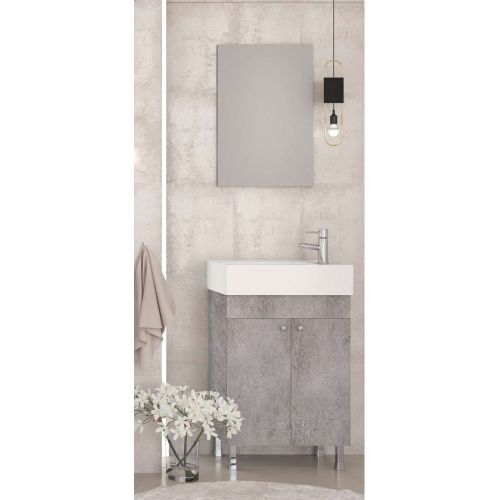 ΕΠΙΠΛΟ ΜΠΑΝΙΟΥ Drop LITOS 50 Granite ΜΕ ΚΑΘΡΕΠΤΗ