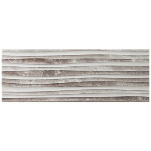 ΠΛΑΚΑΚΙ ΤΟΙΧΟΥ KARAG LOUVRE Decor Gris Rlv Wave 25 x 70 cm