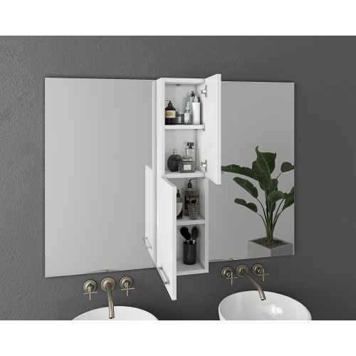 ΕΠΙΠΛΟ ΜΠΑΝΙΟΥ SET Drop Luxus 140 White Λάκα Γυαλιστερή 140 cm