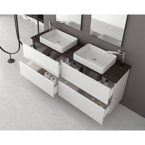 ΕΠΙΠΛΟ ΜΠΑΝΙΟΥ SET Drop Luxus 160 White Λάκα Γυαλιστερή 163 cm