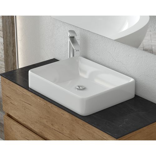 ΕΠΙΠΛΟ ΜΠΑΝΙΟΥ SET ΜΕ ΝΙΠΤΗΡΑ ΚΑΙ ΚΑΘΡΕΠΤΗ Drop Luxus 100 PL Wood TOP - 1 100 cm