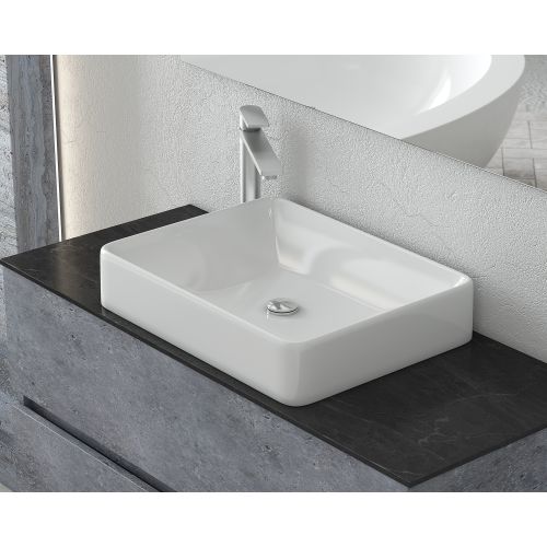 ΕΠΙΠΛΟ ΜΠΑΝΙΟΥ SET ΜΕ ΝΙΠΤΗΡΑ ΚΑΙ ΚΑΘΡΕΠΤΗ Drop Luxus 100 Granite TOP - 1 100 cm