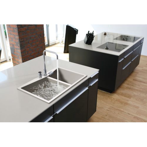 ΝΕΡΟΧΥΤΗΣ ΓΡΑΝΙΤΗ ΕΝΘΕΤΟΣ MACART Harmony Onyx Μαύρο 80x50 cm