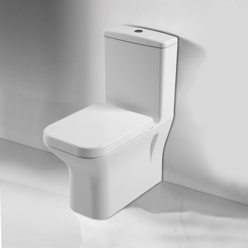 ΛΕΚΑΝΗ WC ΧΑΜΗΛΗΣ ΠΙΕΣΗΣ Back to Wall ΠΙΣΩ/ΚΑΤΩΣΤΟΜΙΑ ΚΟΜΠΛΕ SEREL NITA Square NT1200 White 63x35,5 cm