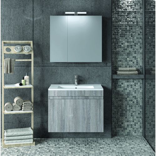 ΜΟΝΤΕΡΝΟ ΚΡΕΜΑΣΤΟ ΕΠΙΠΛΟΥ ΜΠΑΝΙΟΥ MARTIN OMEGA GREY OAK 100cm
