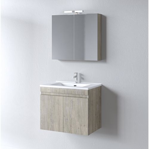 ΜΟΝΤΕΡΝΟ ΚΡΕΜΑΣΤΟ ΕΠΙΠΛΟΥ ΜΠΑΝΙΟΥ MARTIN OMEGA BEIGE OAK 75