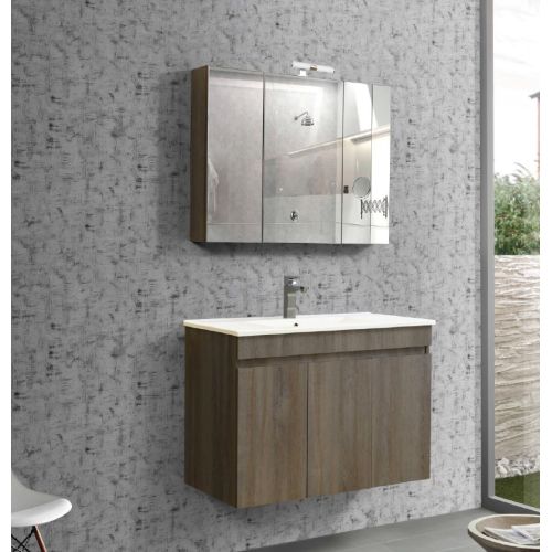 ΜΟΝΤΕΡΝΟ ΚΡΕΜΑΣΤΟ ΕΠΙΠΛΟΥ ΜΠΑΝΙΟΥ MARTIN OMEGA GRAY OAK 100