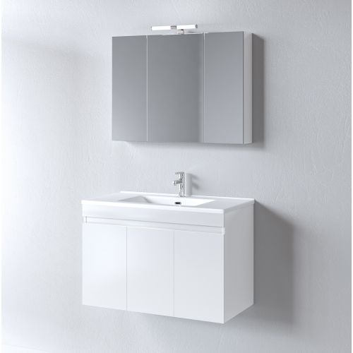 ΜΟΝΤΕΡΝΟ ΚΡΕΜΑΣΤΟ ΕΠΙΠΛΟΥ ΜΠΑΝΙΟΥ MARTIN OMEGA White 85cm