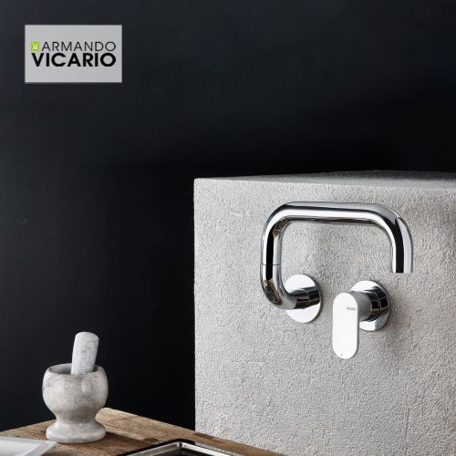 ΜΠΑΤΑΡΙΑ ΚΟΥΖΙΝΑΣ ΤΟΙΧΟΥ Armando Vicario LAUNDRY 400747 Chrome