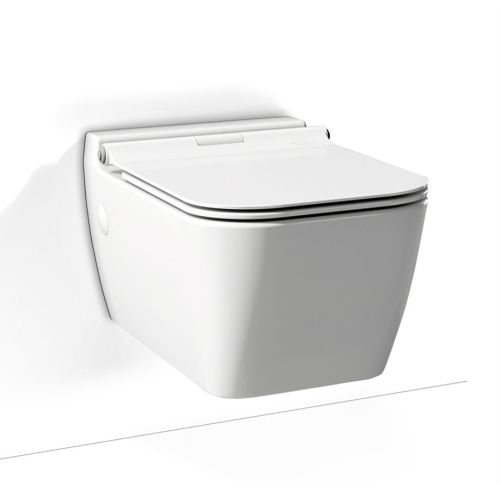 ΛΕΚΑΝΗ WC ΚΡΕΜΑΣΤΗ ΜΕ ΚΑΛΥΜΜΑ ΒΑΚΕΛΙΤΗ SEREL RITA RT1000-300 White Bright 52 cm