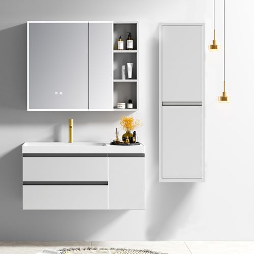 ΚΡΕΜΑΣΤΟ ΕΠΙΠΛΟΥ ΜΠΑΝΙΟΥ MARTIN SARON Light Grey 100cm ΚΟΝΤΡΑ ΠΛΑΚΕ ΘΑΛΑΣΣΗΣ 