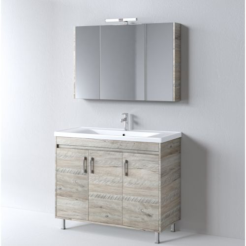 ΜΟΝΤΕΡΝΟ ΕΠΙΔΑΠΕΔΙΟ ΕΠΙΠΛΟΥ ΜΠΑΝΙΟΥ MARTIN SAVINA NATURAL OAK 100cm
