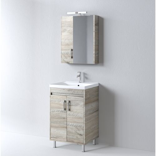 ΜΟΝΤΕΡΝΟ ΕΠΙΔΑΠΕΔΙΟ ΕΠΙΠΛΟΥ ΜΠΑΝΙΟΥ MARTIN SAVINA NATURAL OAK 55cm