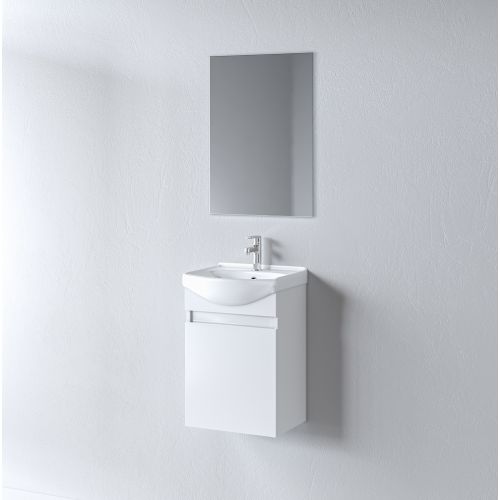 ΜΟΝΤΕΡΝΟ ΚΡΕΜΑΣΤΟ ΕΠΙΠΛΟΥ ΜΠΑΝΙΟΥ MARTIN SIENA ECO White 45cm