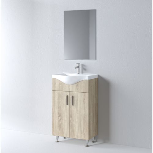 ΜΟΝΤΕΡΝΟ ΕΠΙΠΛΟΥ ΜΠΑΝΙΟΥ ΣΕΤ MARTIN SIENA ECO Sonoma 55cm