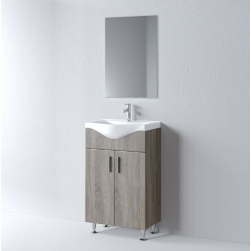 ΜΟΝΤΕΡΝΟ ΕΠΙΠΛΟΥ ΜΠΑΝΙΟΥ ΣΕΤ MARTIN SIENA ECO Sonoma Dark 55cm