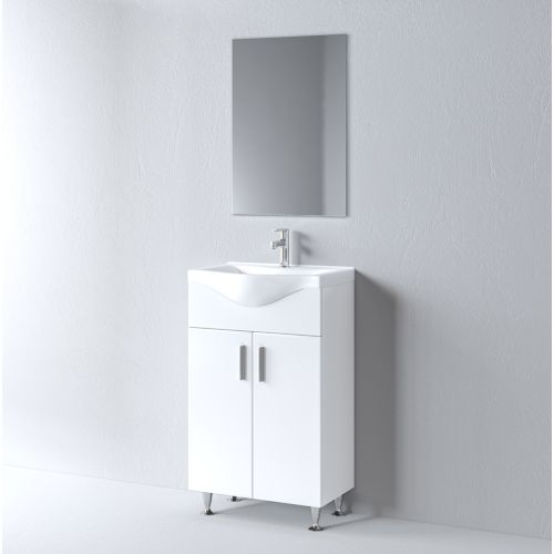 ΜΟΝΤΕΡΝΟ ΕΠΙΠΛΟΥ ΜΠΑΝΙΟΥ ΣΕΤ MARTIN SIENA ECO White 55cm