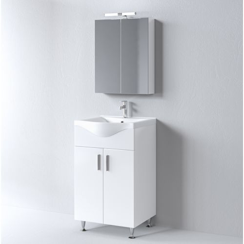 ΜΟΝΤΕΡΝΟ ΕΠΙΔΑΠΕΔΙΟ ΕΠΙΠΛΟΥ ΜΠΑΝΙΟΥ MARTIN SIENA WHITE 55cm