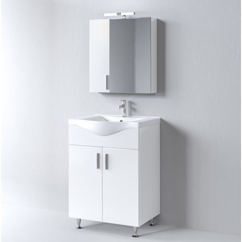 ΜΟΝΤΕΡΝΟ ΕΠΙΔΑΠΕΔΙΟ ΕΠΙΠΛΟΥ ΜΠΑΝΙΟΥ MARTIN SIENA WHITE 65cm