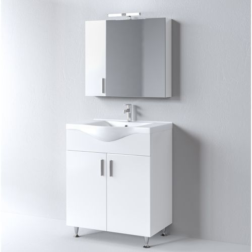ΜΟΝΤΕΡΝΟ ΕΠΙΔΑΠΕΔΙΟ ΕΠΙΠΛΟΥ ΜΠΑΝΙΟΥ MARTIN SIENA WHITE 75cm
