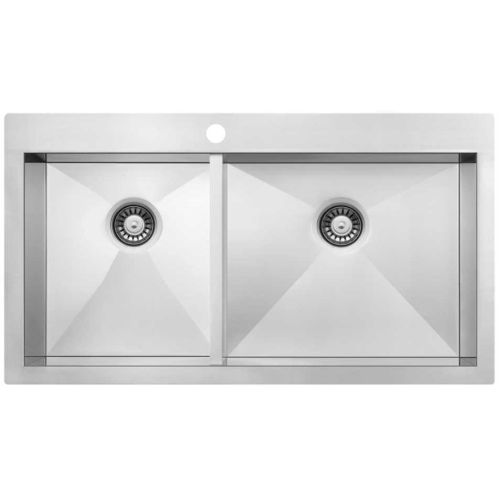 ΝΕΡΟΧΥΤΗΣ ΕΝΘΕΤΟΣ MACART Square N-175 Inox Λείος 90x51,5 cm