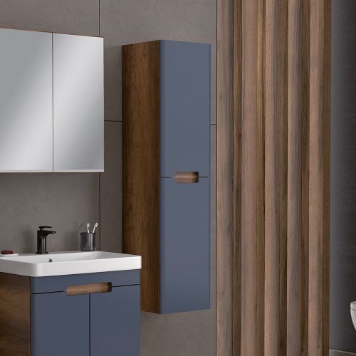 ΣΤΗΛΗ ΚΡΕΜΑΣΤΗ ΕΠΙΠΛΟ ΜΠΑΝΙΟ MARTIN TREND ΑΝΘΡΑΚΙ 35x35x138cm Λάκα Ματ MDF 18mm