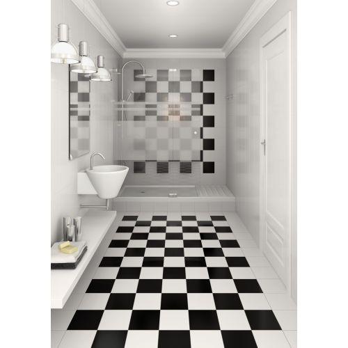 ΠΛΑΚΑΚΙ ΜΠΑΝΙΟΥ KOLOSSOS Negro Brillo 20x20 cm