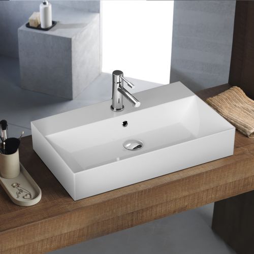ΝΙΠΤΗΡΑΣ BIANCO Ceramica TETRA N 32070 White 70 x 42 cm