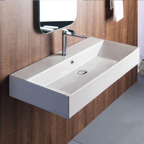 ΝΙΠΤΗΡΑΣ BIANCO Ceramica TETRA N 32090 White 90 x 42 cm