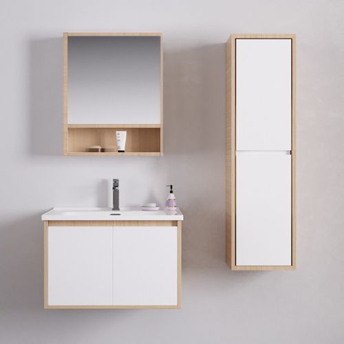 ΜΟΝΤΕΡΝΟ ΚΡΕΜΑΣΤΟ ΕΠΙΠΛΟΥ ΜΠΑΝΙΟΥ MARTIN VERA ΛΕΥΚΟ / ΔΡΥΣ 60cm ΚΟΝΤΡΑΠΛΑΚΕ ΘΑΛΑΣΣΗΣ