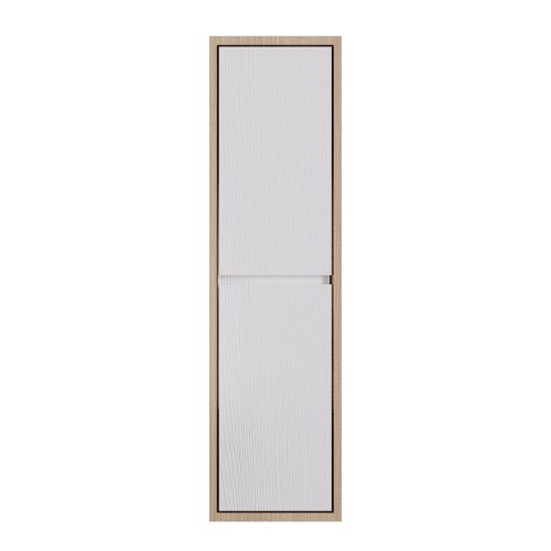 ΕΠΙΠΛΟ ΜΠΑΝΙΟΥ ΚΡΕΜΑΣΤH ΣΤΗΛΗ MARTIN PLYWOOD VERA Λευκό / Δρυς 35  35x30x130 cm ΚΟΝΤΡΑ ΠΛΑΚΕ ΘΑΛΑΣΣΗΣ